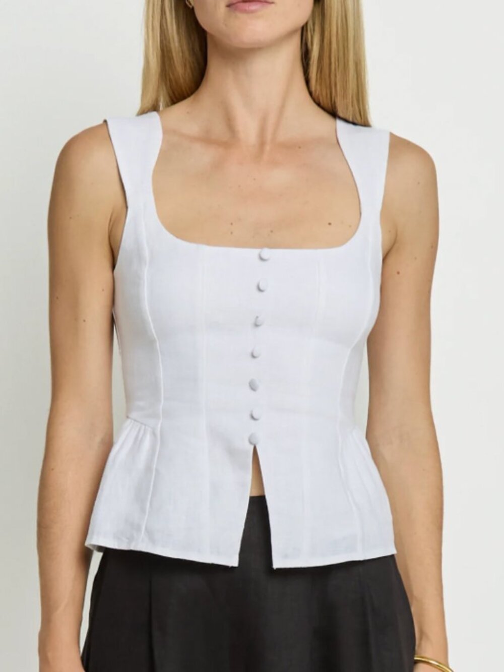 Few Moda Inaya Linen Top in White